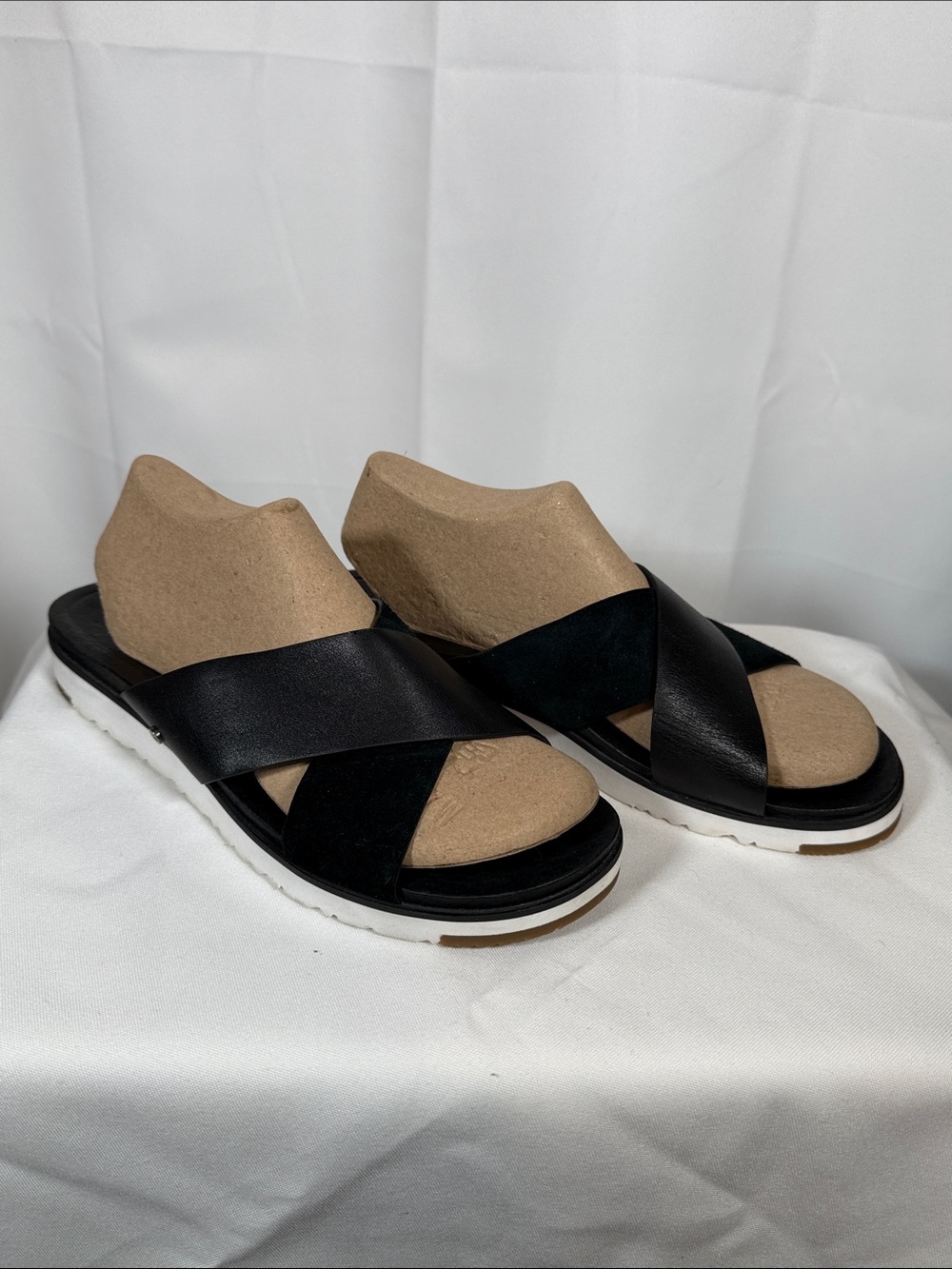 UGG Black Crossover Slide Sandals size: 9.5